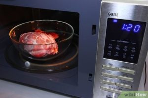How to defrost beef in a microwave